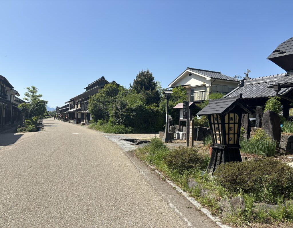 長野県の宿場町風景