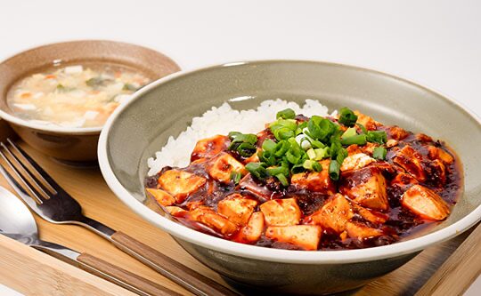 麻辣大学の麻婆豆腐丼