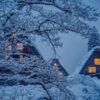 雪の降る日の白川郷