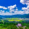 大分県の由布院の景色