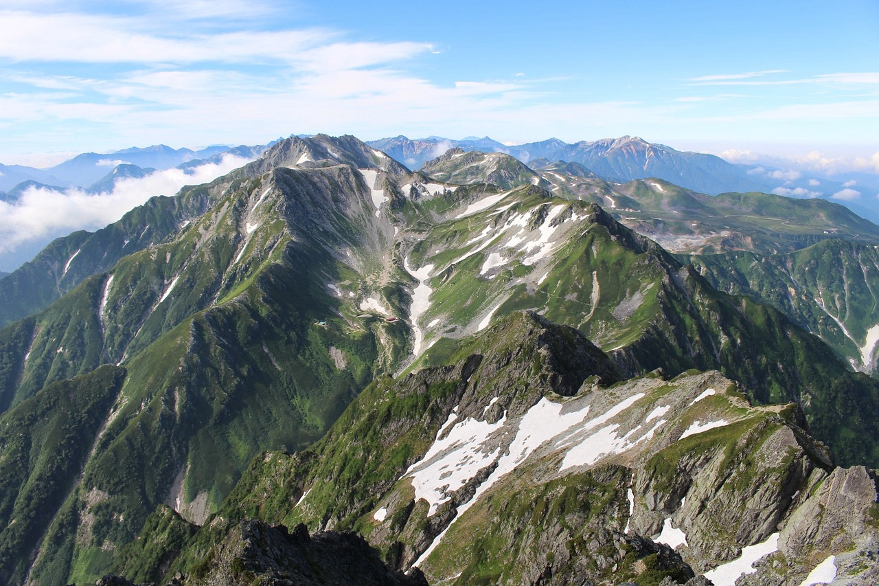 北アルプスの景色