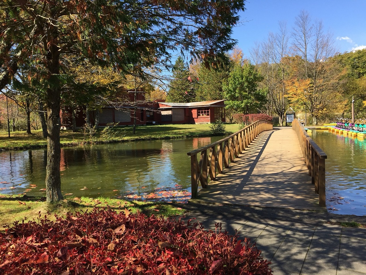 秋の軽井沢の風景